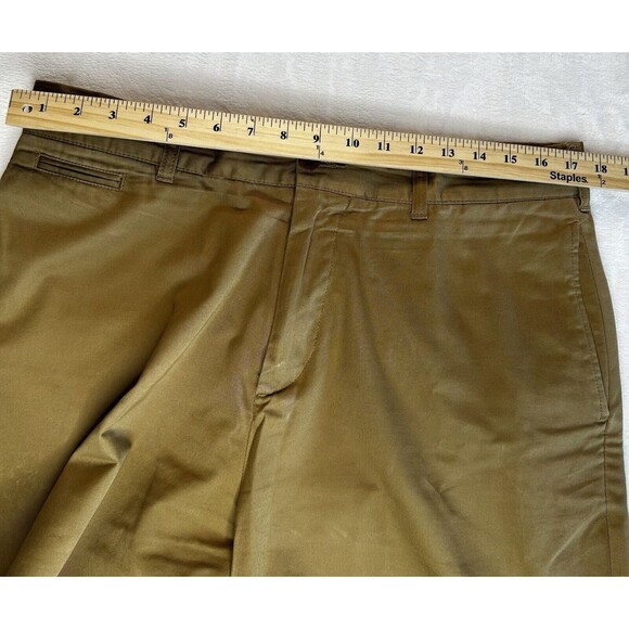 C. C. Filson Co 14015 Men's Cotton Khaki Brown Flat Front Pants Size 35x29 - Picture 9 of 11